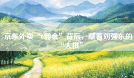 京东外卖“0佣金”背后，藏着刘强东的“大棋”