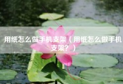 用纸怎么做手机支架（用纸怎么做手机支架？）