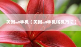 美图m8手机（美图m8手机格机方法）
