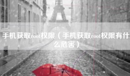 手机获取root权限（手机获取root权限有什么危害）