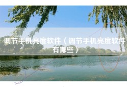 调节手机亮度软件（调节手机亮度软件有哪些）