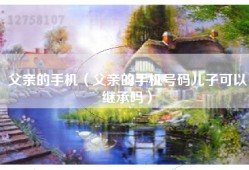 父亲的手机（父亲的手机号码儿子可以继承吗）