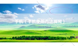 手机（手机使用方法视频）