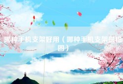 哪种手机支架好用（哪种手机支架最稳固）