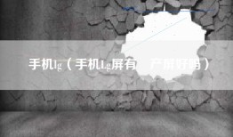 手机lg（手机Lg屏有囯产屏好吗）