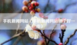 手机新闻网站（手机新闻网站哪个好一点）