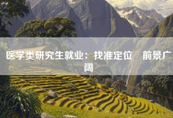 医学类研究生就业：找准定位　前景广阔