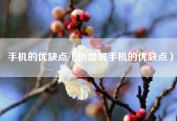 手机的优缺点（折叠屏手机的优缺点）