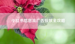 小红书信息流广告投放全攻略