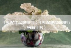 手机配件品牌排行（手机配件品牌排行榜前十名）
