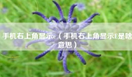 手机右上角显示e（手机右上角显示E是啥意思）