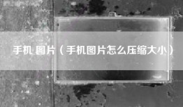 手机 图片（手机图片怎么压缩大小）