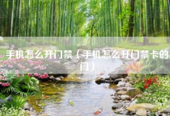 手机怎么开门禁（手机怎么开门禁卡的门）