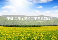 手机 二手（手机二手手机回收）