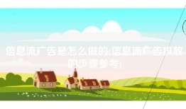 信息流广告是怎么做的(信息流广告投放的步骤参考)