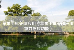 苹果手机关闭应用（苹果手机关闭应用重力感应功能）