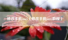 修改手机imei（修改手机imei教程）