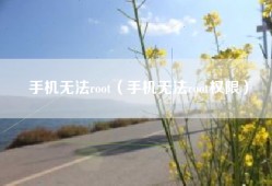 手机无法root（手机无法root权限）