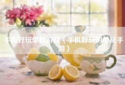 手机好玩单机游戏（手机好玩的单机手游）