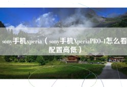 sony手机xperia（sony手机XperiaPRO-1怎么看配置高低）