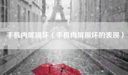 手机内屏损坏（手机内屏损坏的表现）