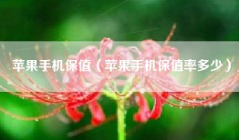 苹果手机保值（苹果手机保值率多少）