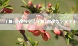 手机p图改数字（手机p图改数字文字）