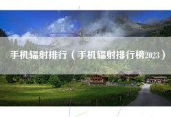 手机辐射排行（手机辐射排行榜2023）