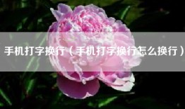 手机打字换行（手机打字换行怎么换行）