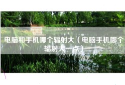 电脑和手机哪个辐射大（电脑手机哪个辐射大一点）