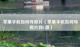 苹果手机如何导照片（苹果手机如何导照片到U盘）
