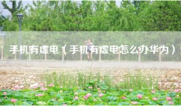 手机有虚电（手机有虚电怎么办华为）