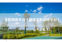 手机网游平台（网络手机游戏平台）