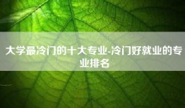 大学最冷门的十大专业-冷门好就业的专业排名