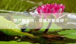 地产股上攻，荣盛发展涨停