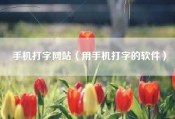手机打字网站（用手机打字的软件）