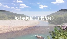 龙将手机版（下载龙将）