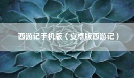 西游记手机版（安卓版西游记）