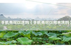 手机壳可以洗吗（手机壳可以用水洗吗）