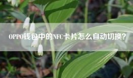 OPPO钱包中的NFC卡片怎么自动切换？