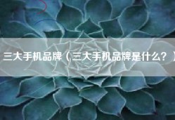 三大手机品牌（三大手机品牌是什么？）