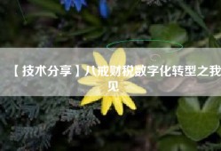 【技术分享】八戒财税数字化转型之我见