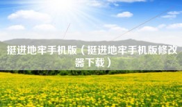 挺进地牢手机版（挺进地牢手机版修改器下载）