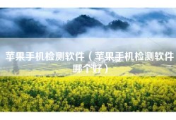 苹果手机检测软件（苹果手机检测软件哪个好）