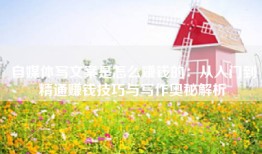自媒体写文案是怎么赚钱的：从入门到精通赚钱技巧与写作奥秘解析
