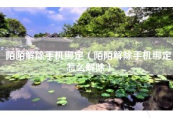 陌陌解除手机绑定（陌陌解除手机绑定怎么解除）