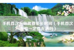 手机首次充电需要多长时间（手机首次充电一定要充满吗）