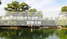 遥感科学与技术专业怎么样_就业方向及前景分析