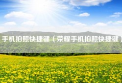 手机拍照快捷键（荣耀手机拍照快捷键）