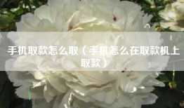 手机取款怎么取（手机怎么在取款机上取款）